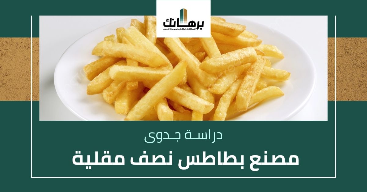 دراسة جدوى مصنع بطاطس نصف مقلية