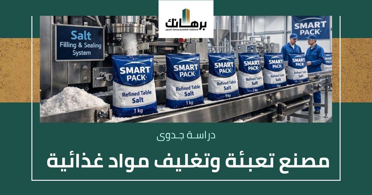 دراسة جدوى مصنع تعبئة وتغليف مواد غذائية