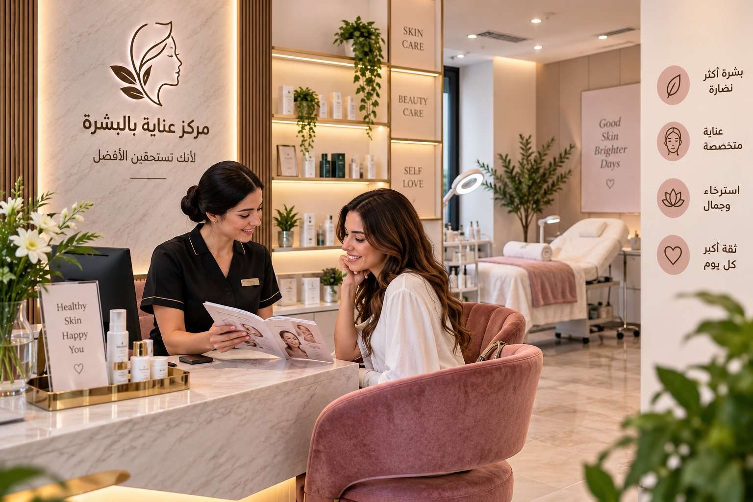 مشروع مركز عناية بالبشرة