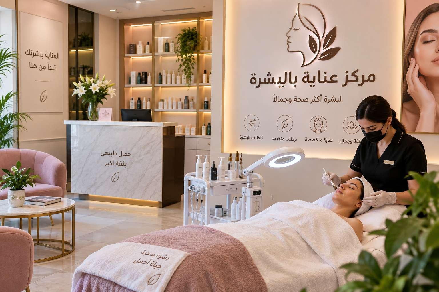 مشروع مركز عناية بالبشرة