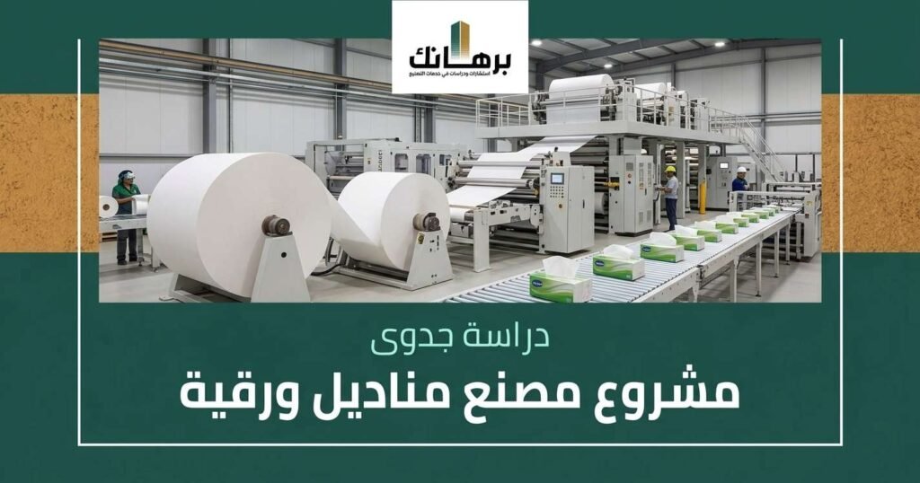 دراسة جدوى مصنع مناديل ورقية