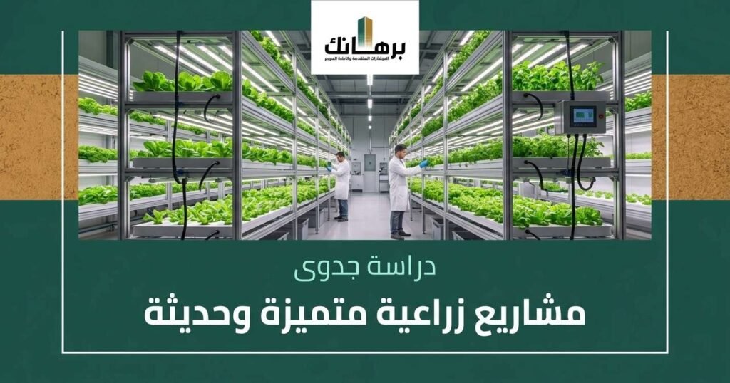 دراسة جدوى مشاريع زراعية متميزة وحديثة